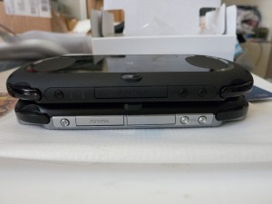 The Vita Slim is noticably lighter and thinner. Also, it omits the unused port of the old one, which can be seen below. 