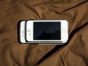 The iPhone 6 sports a significantly bigger screen than the older 4S.