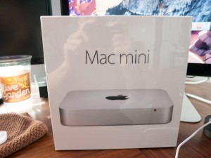 The box the Mac mini came in.